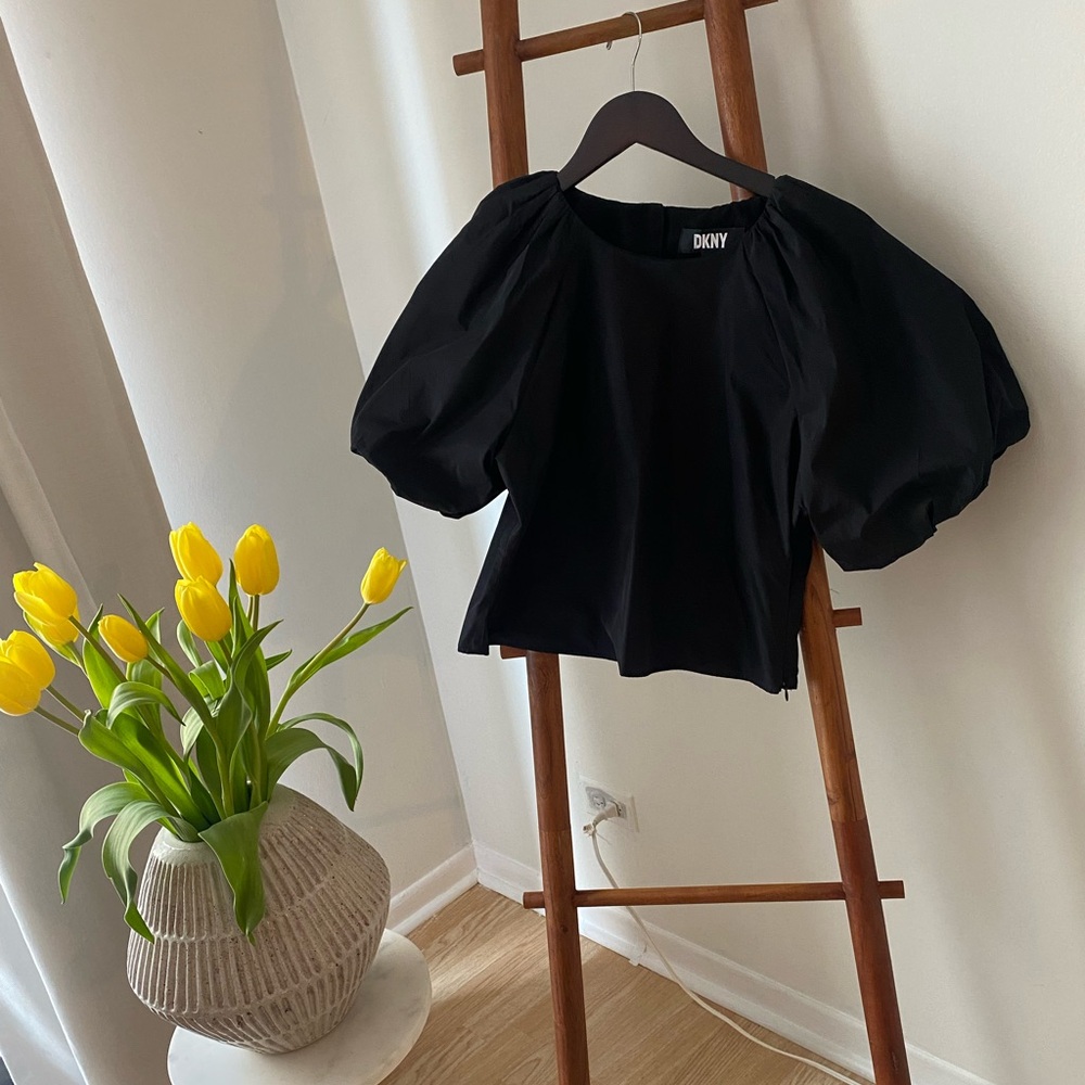 Amazing black blouse. DKNY